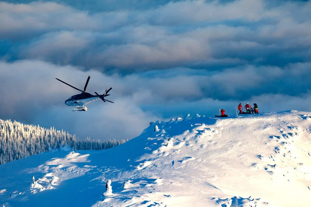 preis heli skifahren kanada all in pakete