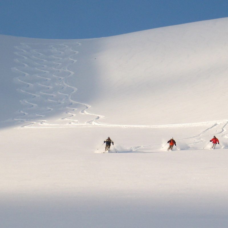 Heli Skitouring Powdergenuss geführte Helitouring Abenteuerreise mit RAW