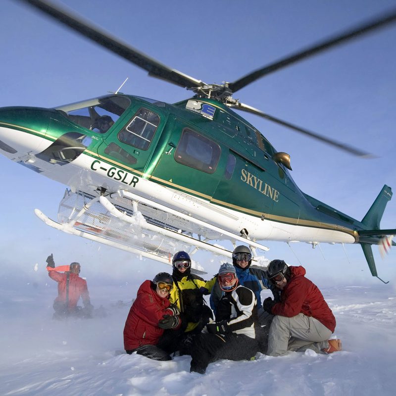 Heliskiing-Heliboarding Kanada Gruppen bis 6 Personen - hohe Flexibilität in der Auswahl der Runs