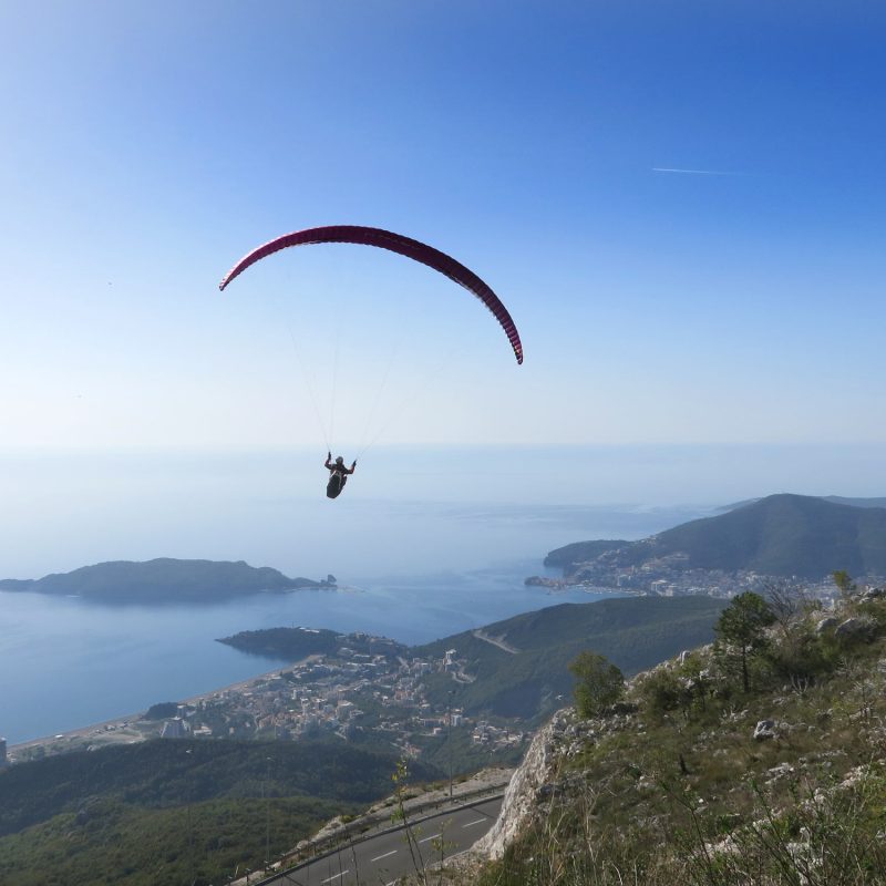 Montenegro-Aktivurlaub-Tandem-Paragleiten-Budva