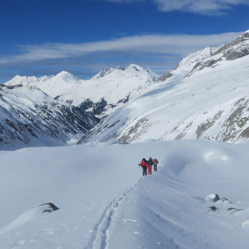 Skitouren Gehen Freeriding mit Skiführer