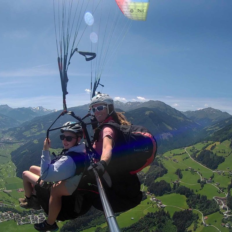 Tandem Paragleiten Tandemflug Zillertal mit RAW